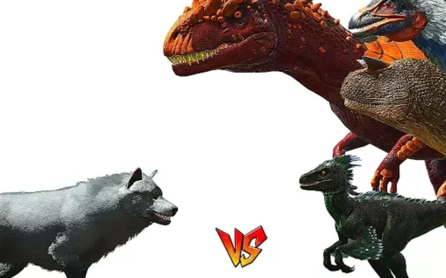 方舟生存进化:恐狼vs其他生物_哔哩哔哩 (゜-゜)つロ 干杯~-bilibili