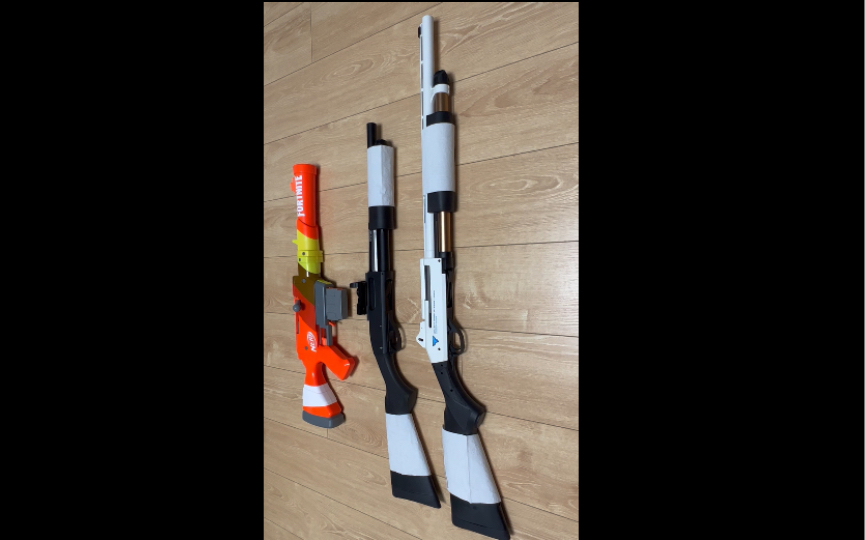 贝利亚m500/aka870r1/nerf fortnite hr堡垒之夜手动侧拉发射器对比