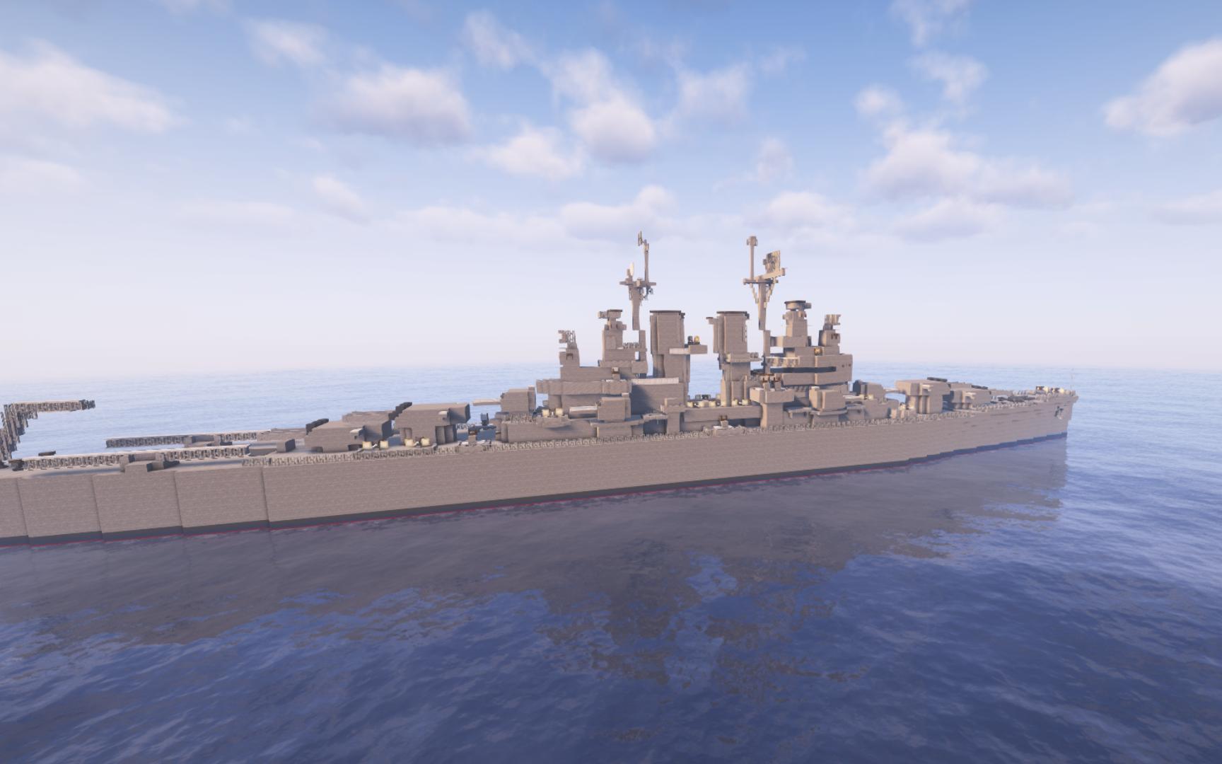 mc我的世界 美国海军克利夫兰级轻巡洋舰 圣达菲号