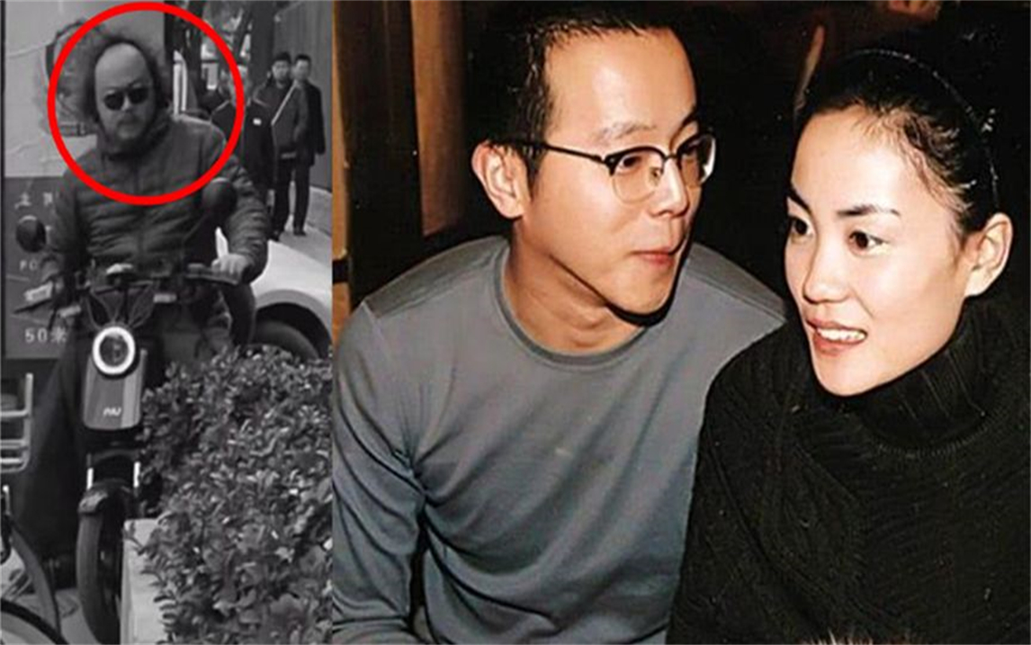 53岁窦唯骑电动车现身街头,头发快秃光像李逵,怒视偷拍者太霸气