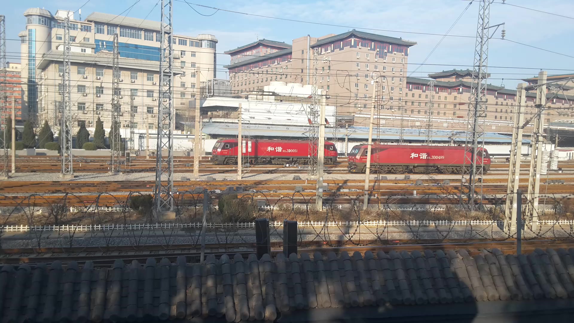 hxd3d 0051进北京西站准备牵引z151次旅客列车[北京西站拍车#5#]