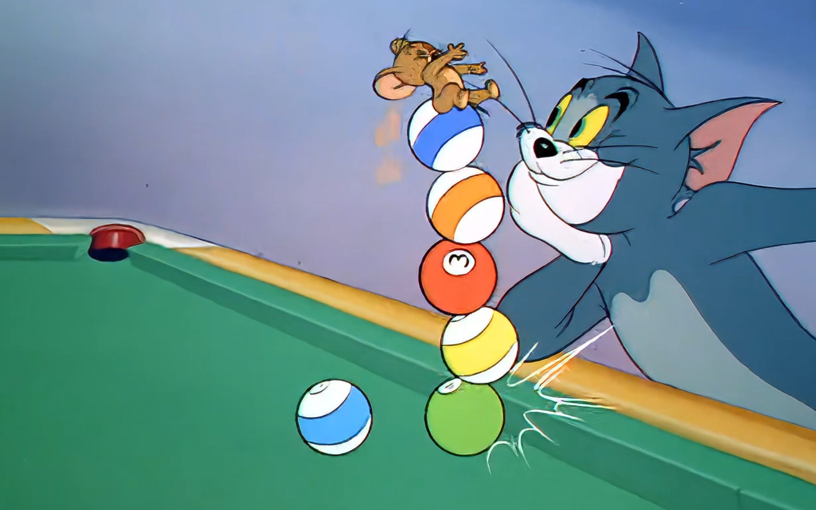 [图]Tom and Jerry|第054集：台球猫【4K修复版】（ps：左声道：解说版；右声道：纯享版）