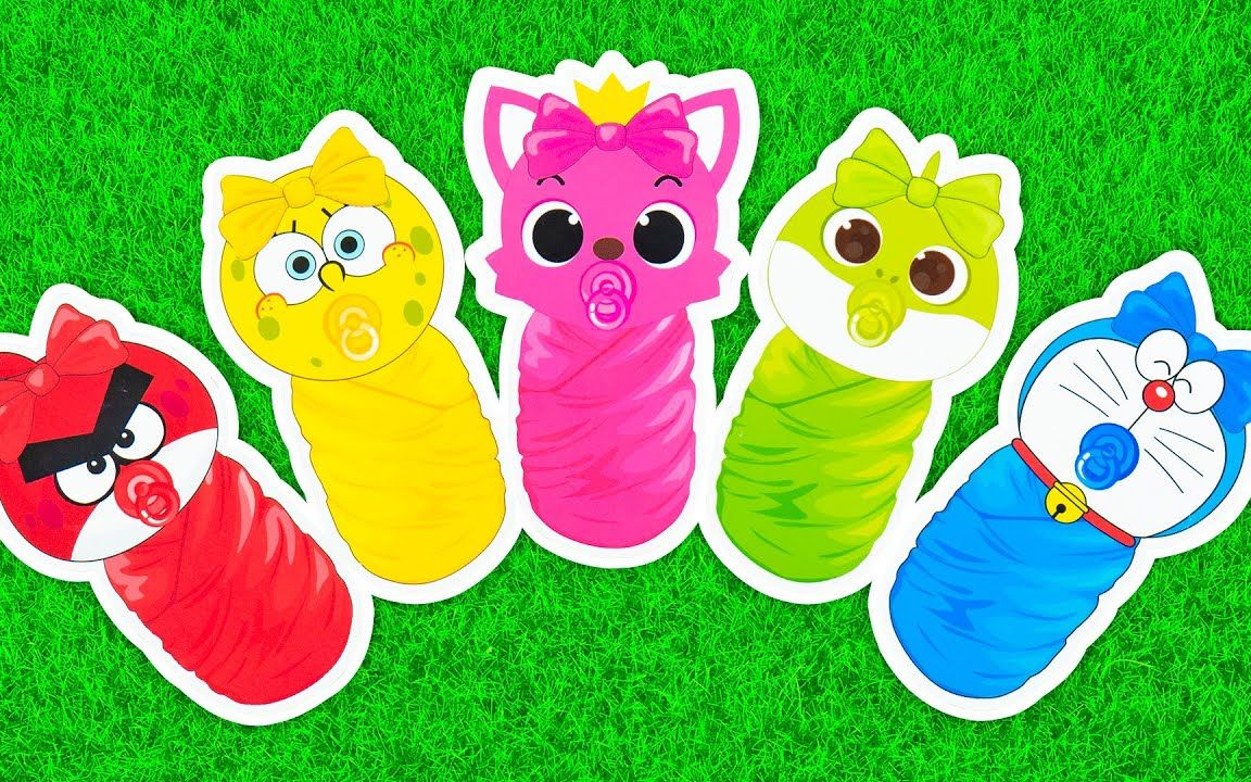 卡通宝宝,彩虹豆,糖果玩具,小猪佩琪