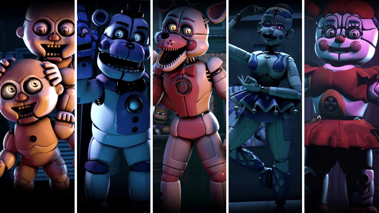 fnaf sister location 姐妹地点 多角色语音线