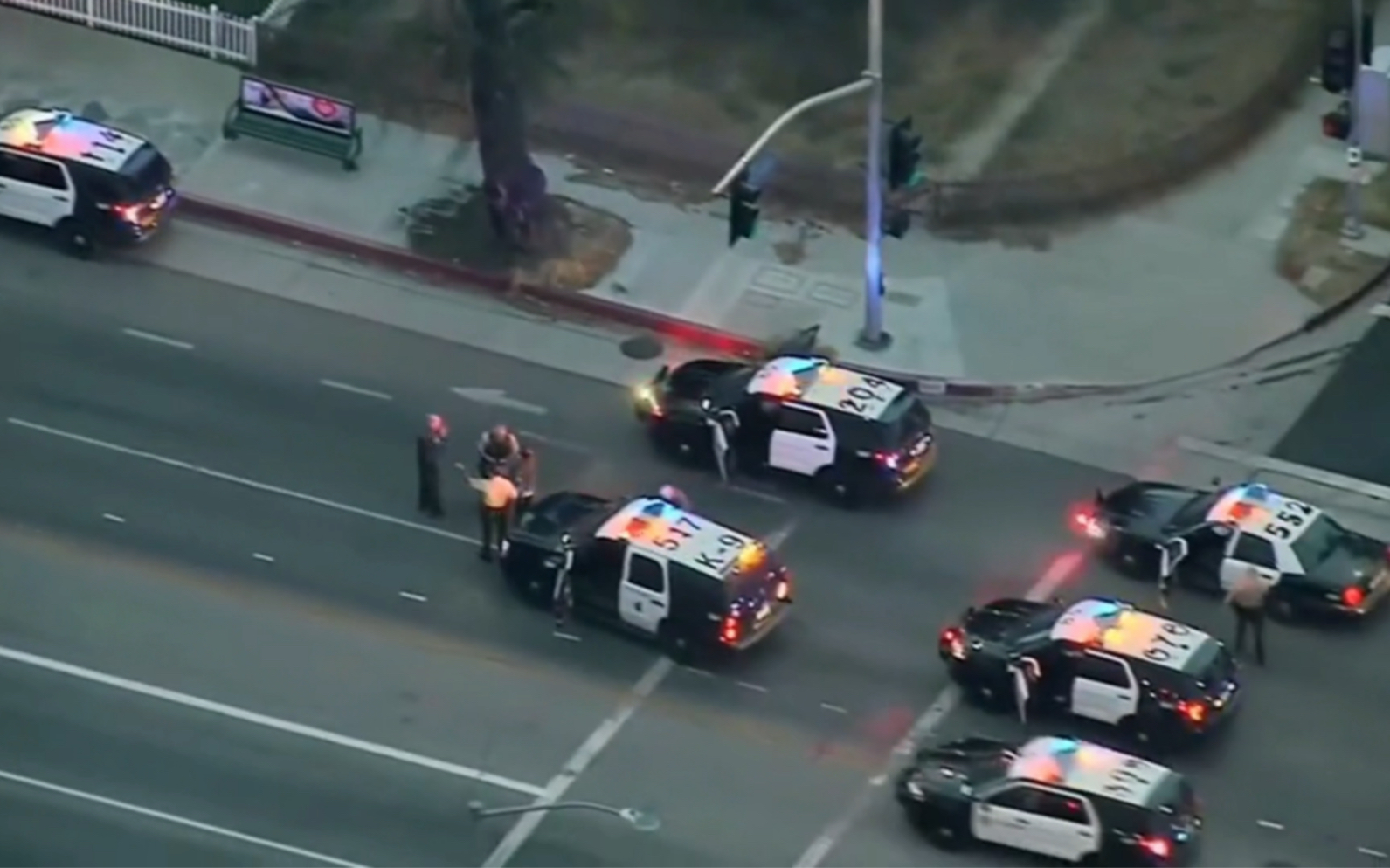 洛圣都日常操作,美式pit截停 警车追捕警车,这不刺激?