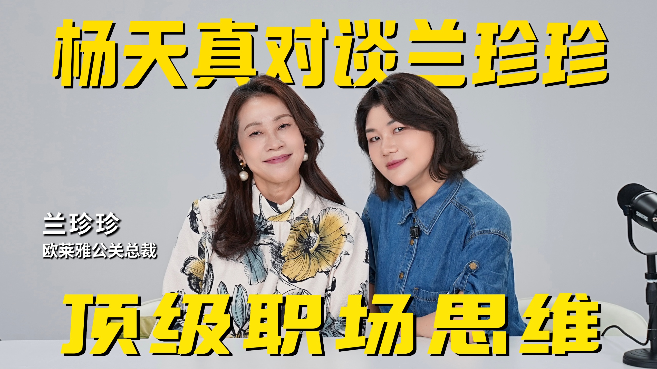 【播客完整版】对谈兰珍珍:欧莱雅公关总裁的顶级职场思维 以冒险开局以真诚持之-杨天真本真-杨天真本真-哔哩哔哩视频