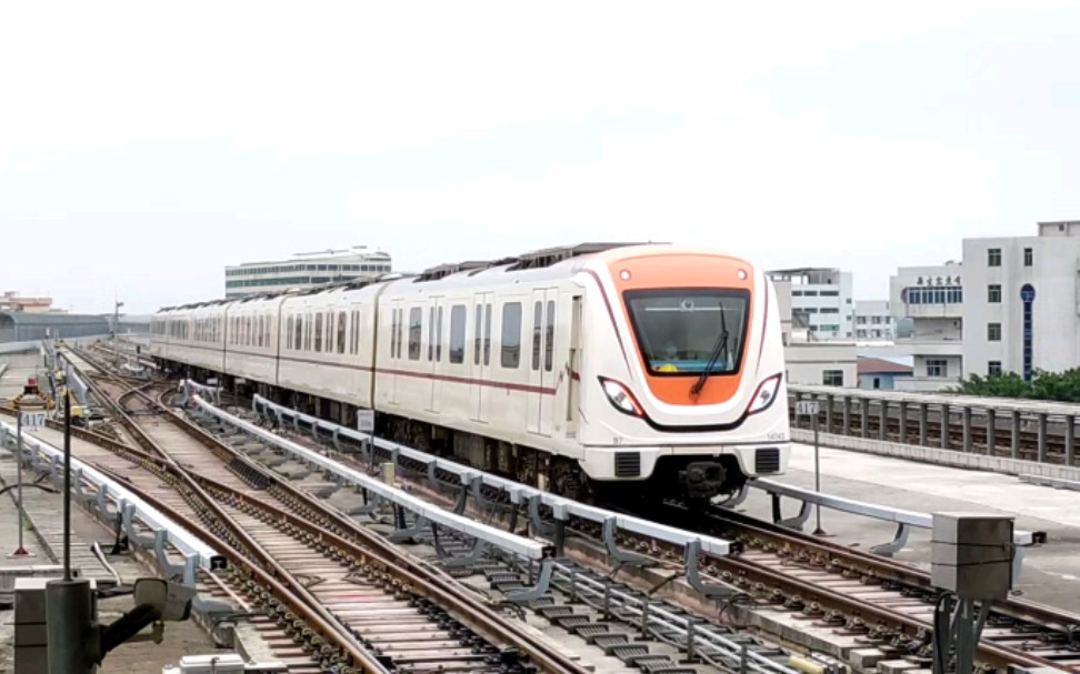 【广州地铁】广州地铁14号线出库车(镇龙车辆段-新和)新和站下行出站