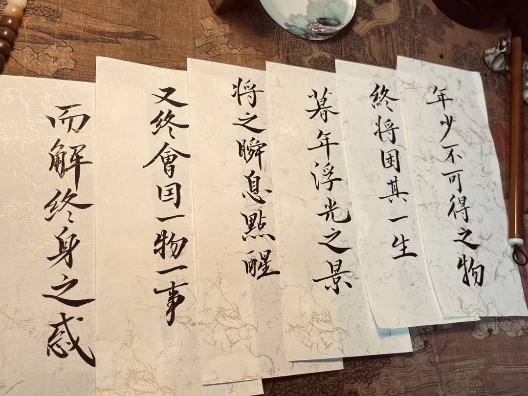 年少不可得之物,终将困其一生.暮年浮光之景,将之瞬息点醒.叉终会因一物一事,而解终身之惑.#写字是一种生活#书法日常#练字静心 #禅悟人生哔哩...