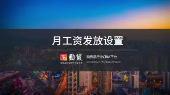 Download Video: 月工资发放设置