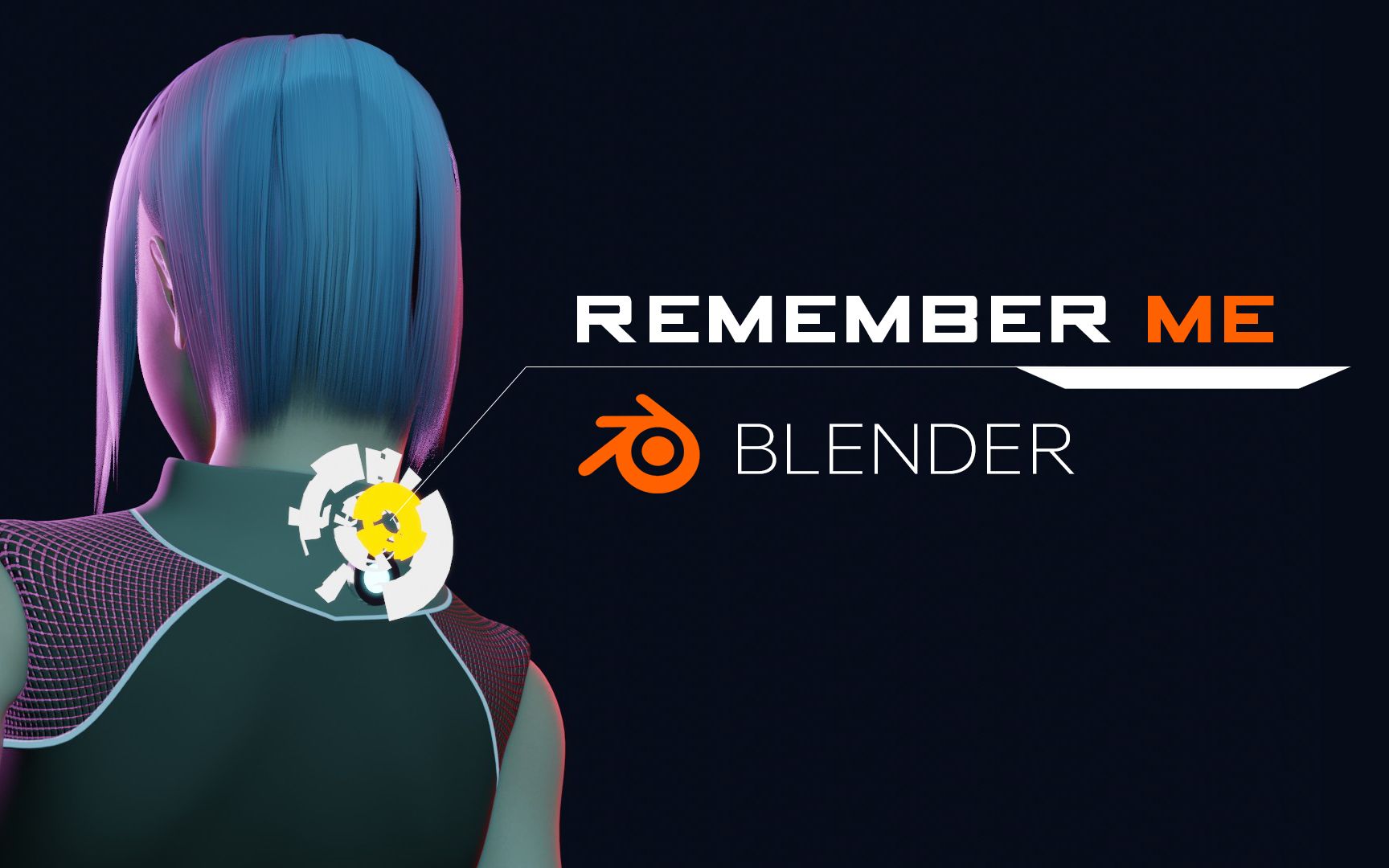 每日BLENDER勿忘我记忆接口哔哩哔哩bilibili