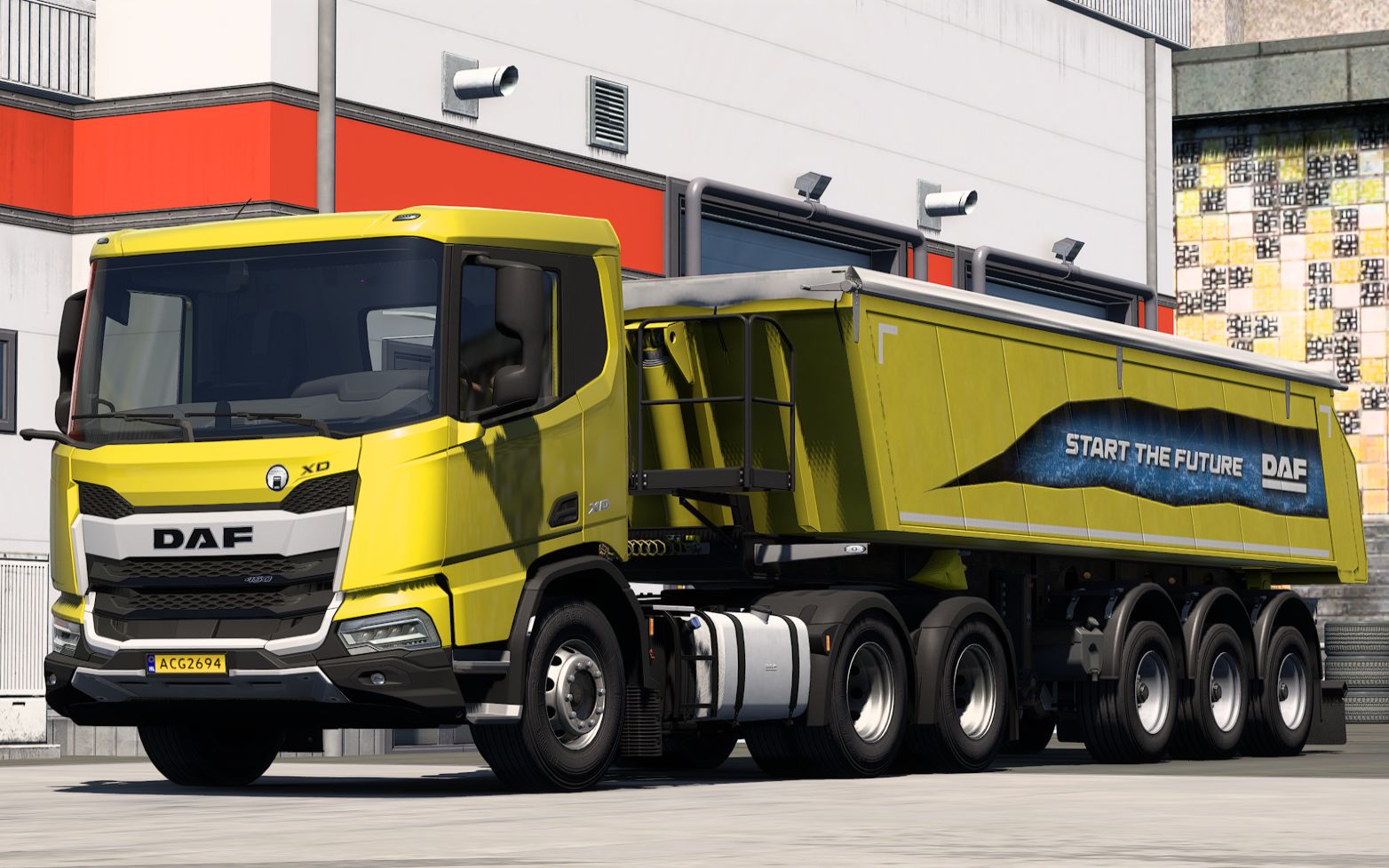 欧洲卡车模拟2: 试驾新款达夫xd新车!