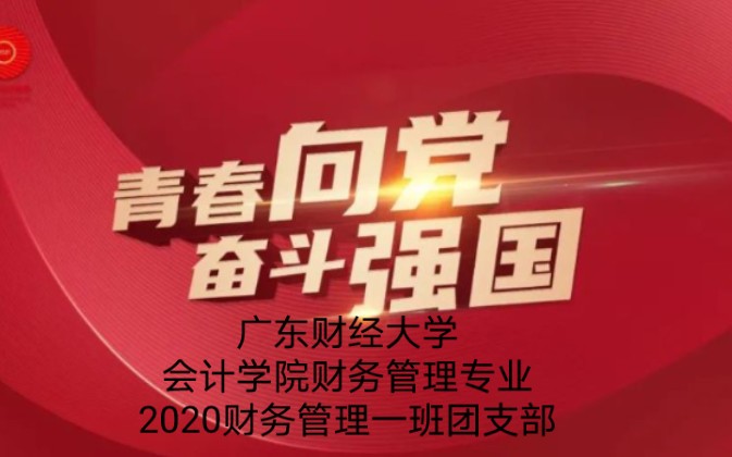 广东财经大学会计学院财务管理专业2020财务管理一班团支部哔哩哔哩bilibili