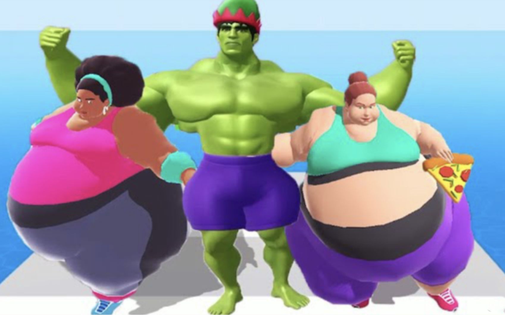 疯狂吃货:塔米小心翼翼过独木桥,平衡力不好,一直掉海里!