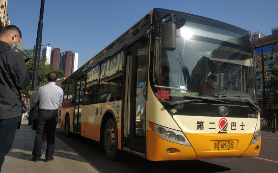 【广州公交】特见没开电显的宇通h10行走于59路车