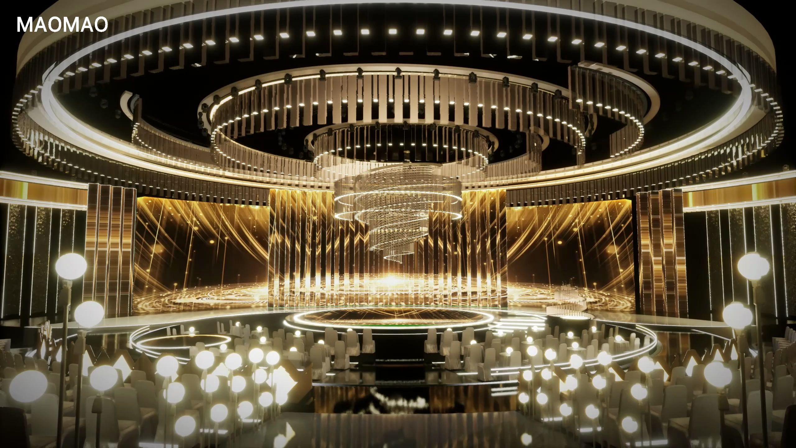 ue5舞美动画预演—《"经典之夜"年度盛典》 舞台设计 舞美预演