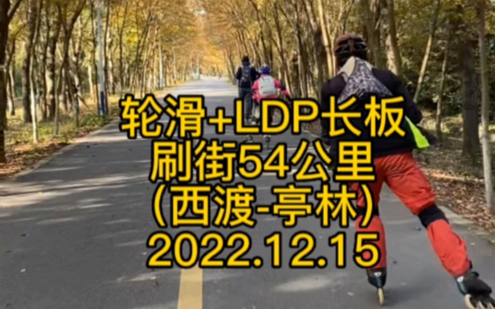 [图]轮滑LDP长板刷街54公里（西渡地铁站-亭林火车站）#轮滑#LDP长板 #漕泾郊野公园 #刷街#上海郊区