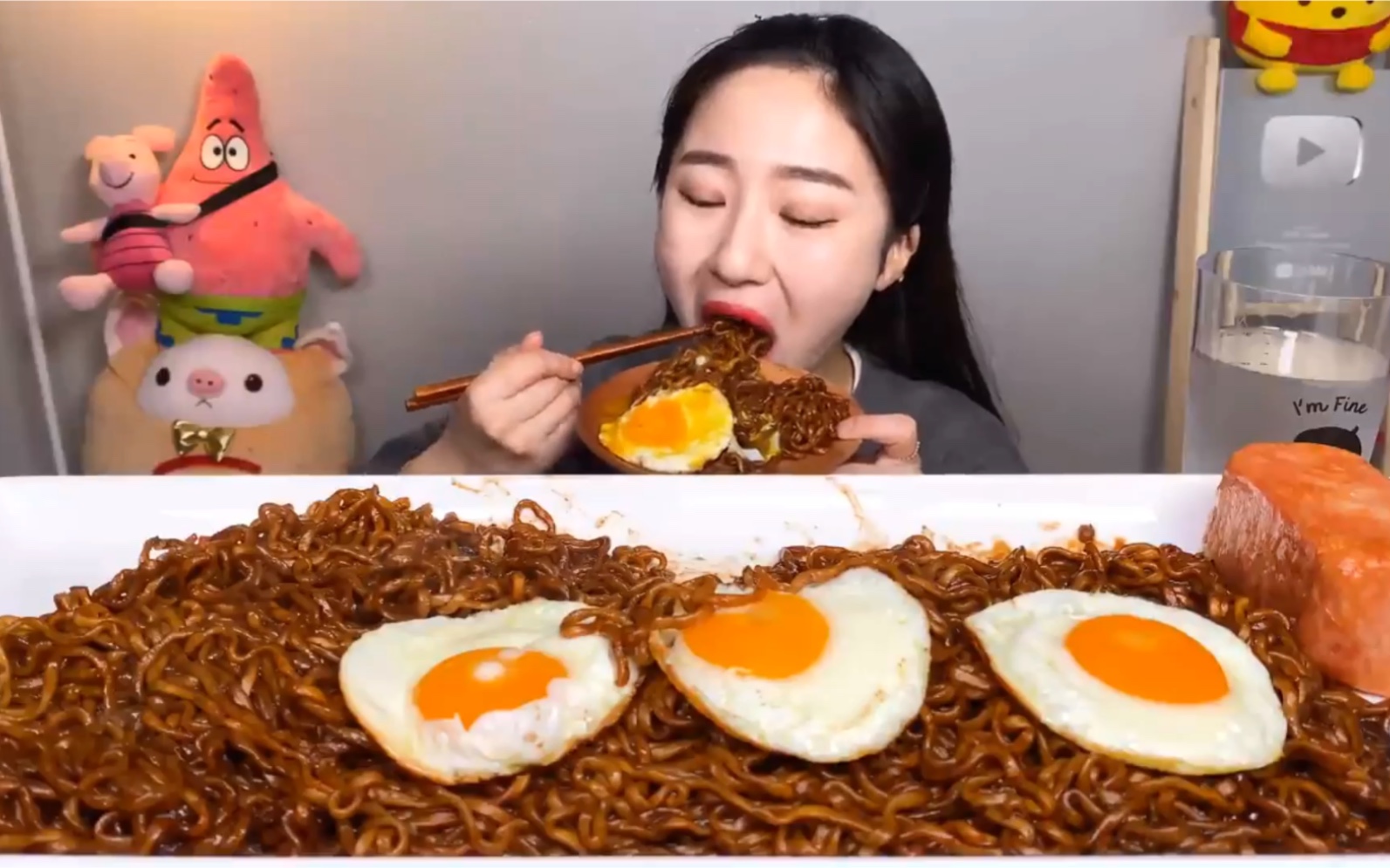 咀嚼音食音吃饭韩国大胃王