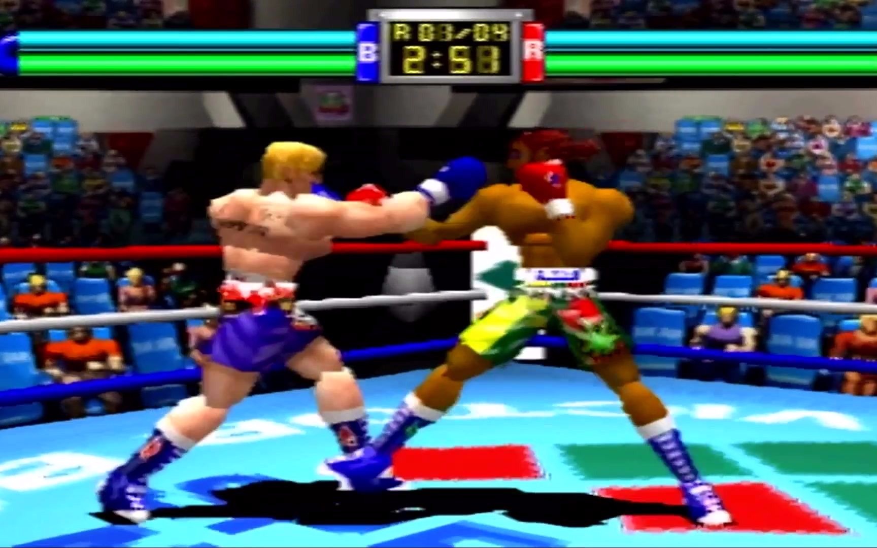 [图]PS1  DYNAMITE BOXING 拳击游戏 试玩版 体验版