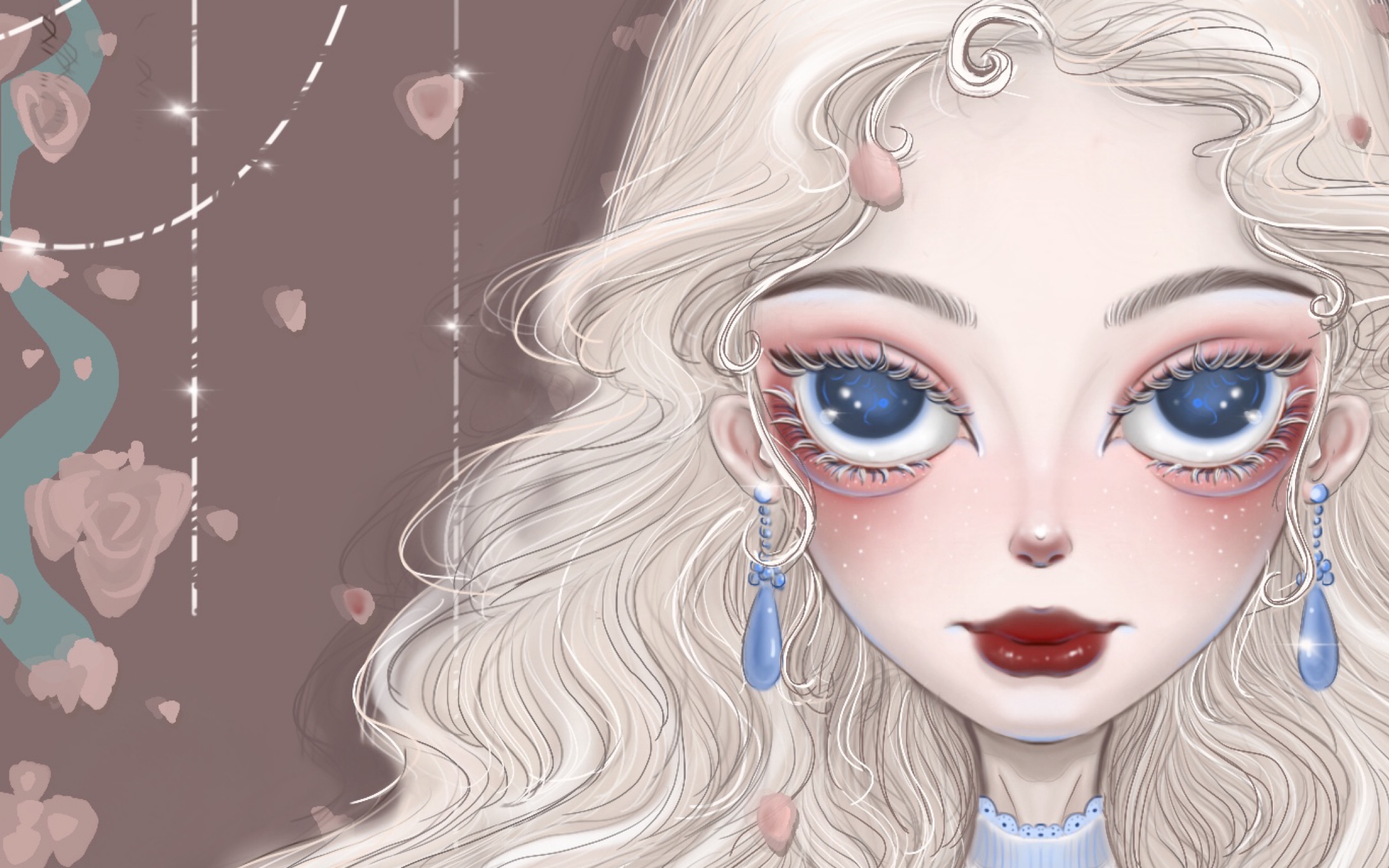 【procreate】alice in wonderland 病娇小白茶爱丽丝梦游仙境白皇后