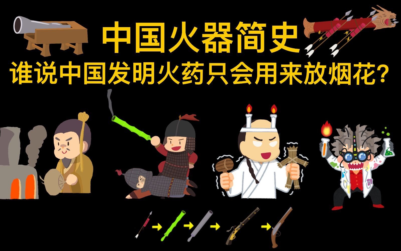 中国火器简史谁说中国发明火药只会用来放烟花