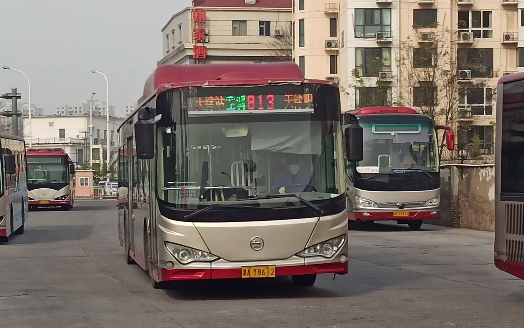 天津公交pov——813路(天津站北广场公交站——天津职业大学)_哔哩