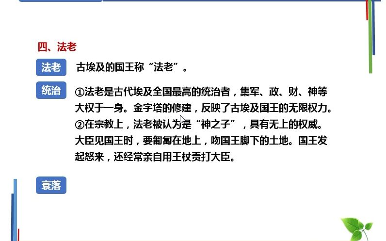 九年级历史部编版上册第1课 古代埃及 泰微课视频 版权所有哔哩哔哩bilibili