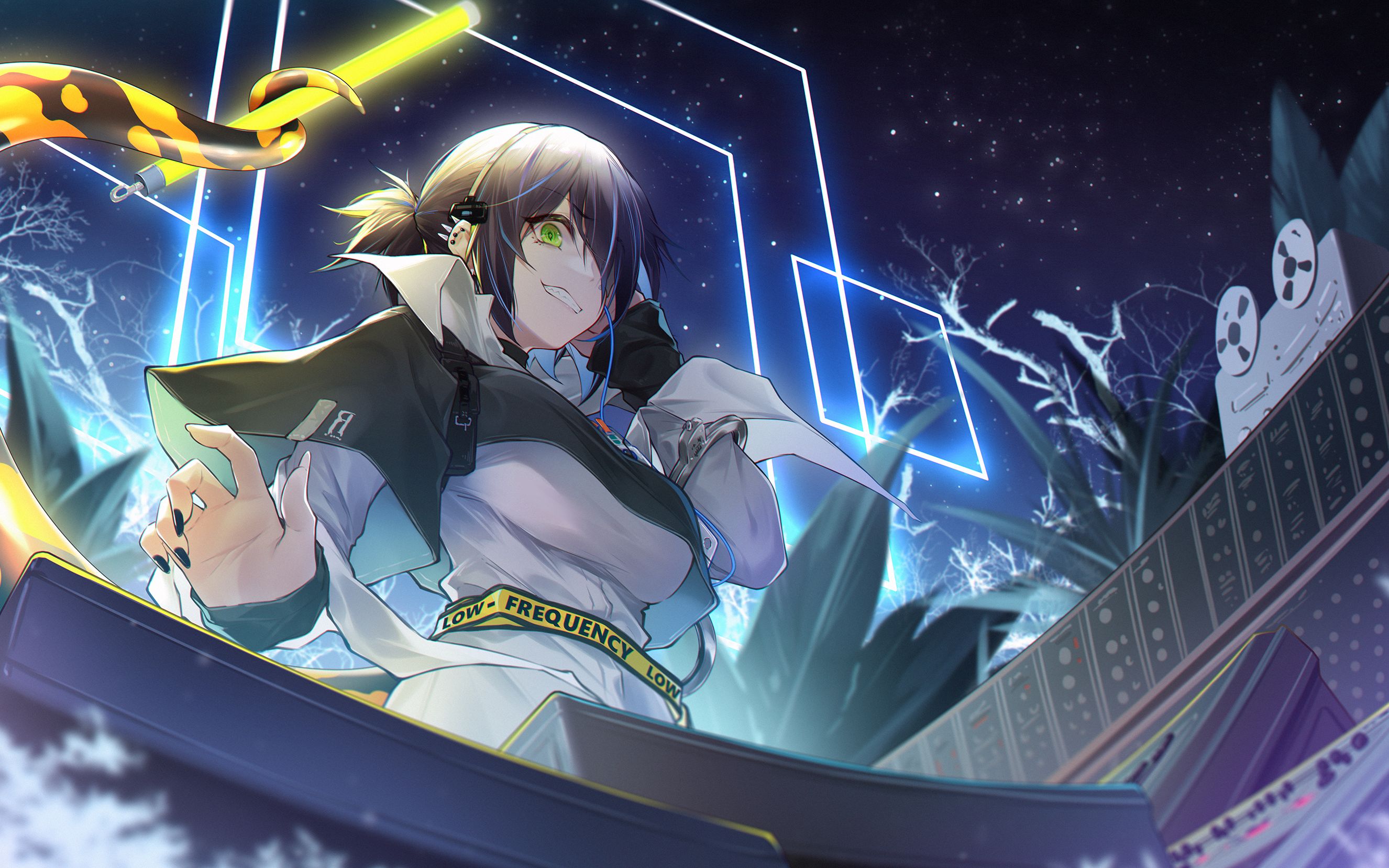 【动态壁纸】明日方舟/石棉:博士,加油哦,我不看好你_哔哩哔哩_bili