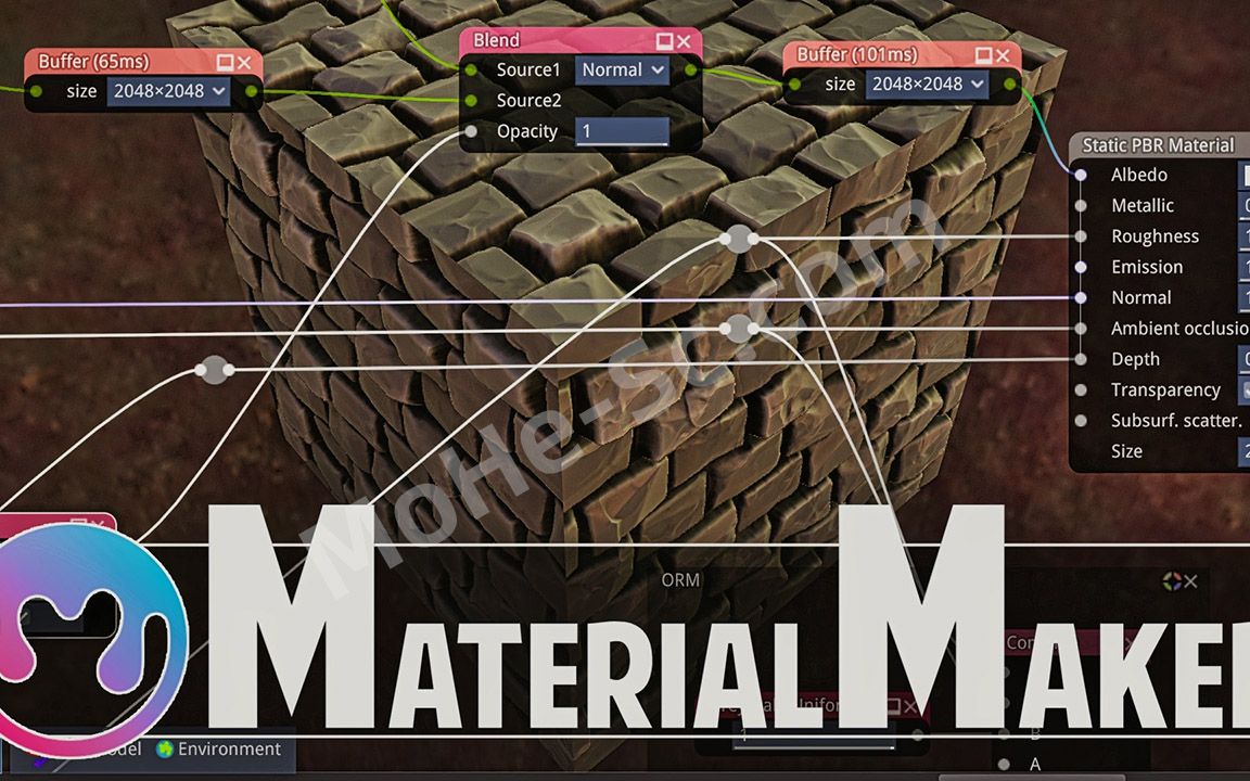c4d多通道贴图材质自动生成插件 nitro4d materialmaker v1.