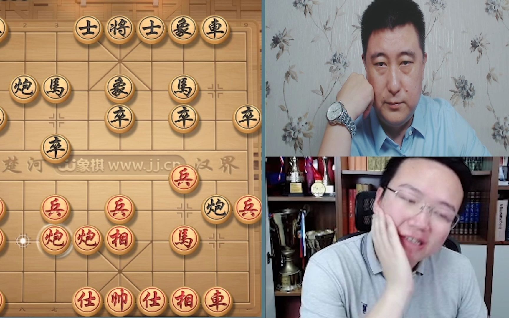 郑惟桐与张强特大四番棋交流赛,后期张指导体力有些跟不上了