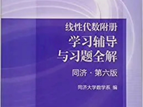 线性代数附册学习辅导与习题全解 第六版 (同济大学数学系)PDF哔哩哔哩bilibili