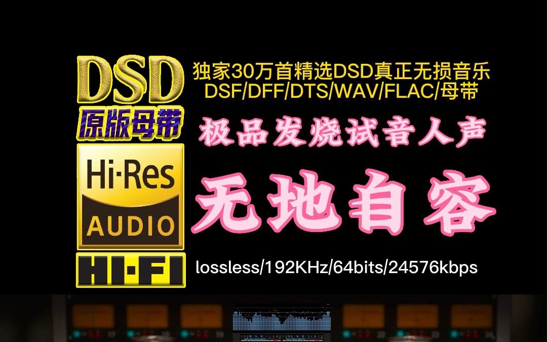 [图]极品发烧试音人声，能让耳朵怀孕！女版《无地自容》DSD完整版【30万首精选真正DSD无损HIFI音乐，百万调音师制作】