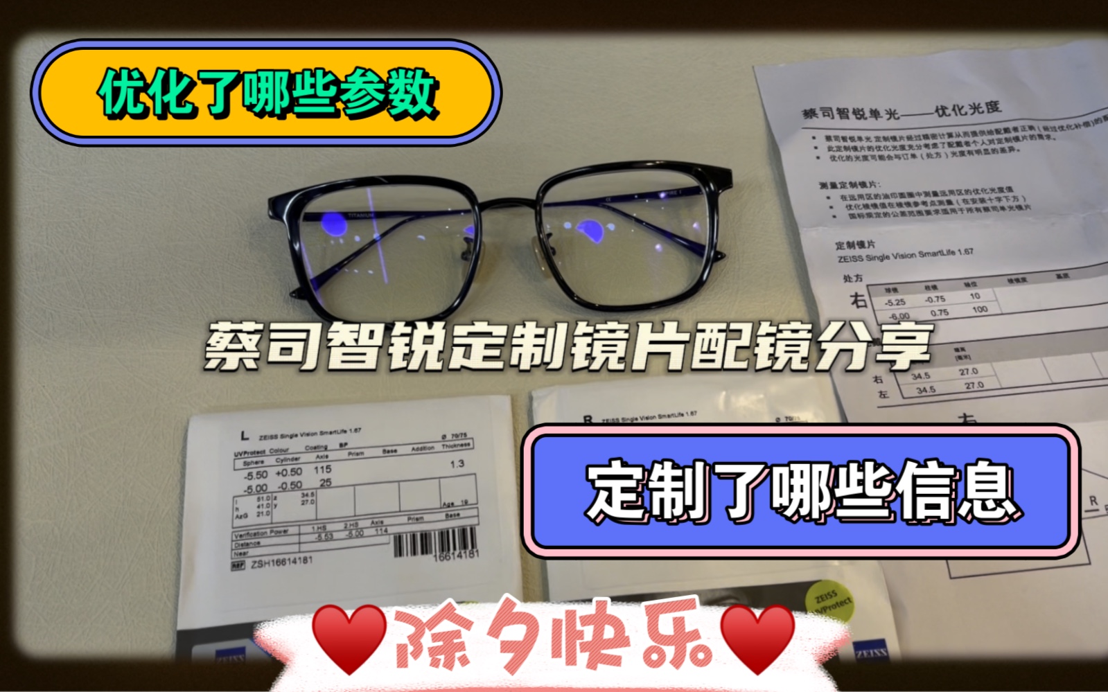 不曉得怎麼配蔡司智銳鏡片的小夥伴們看過來!區別於現片有哪些不同?