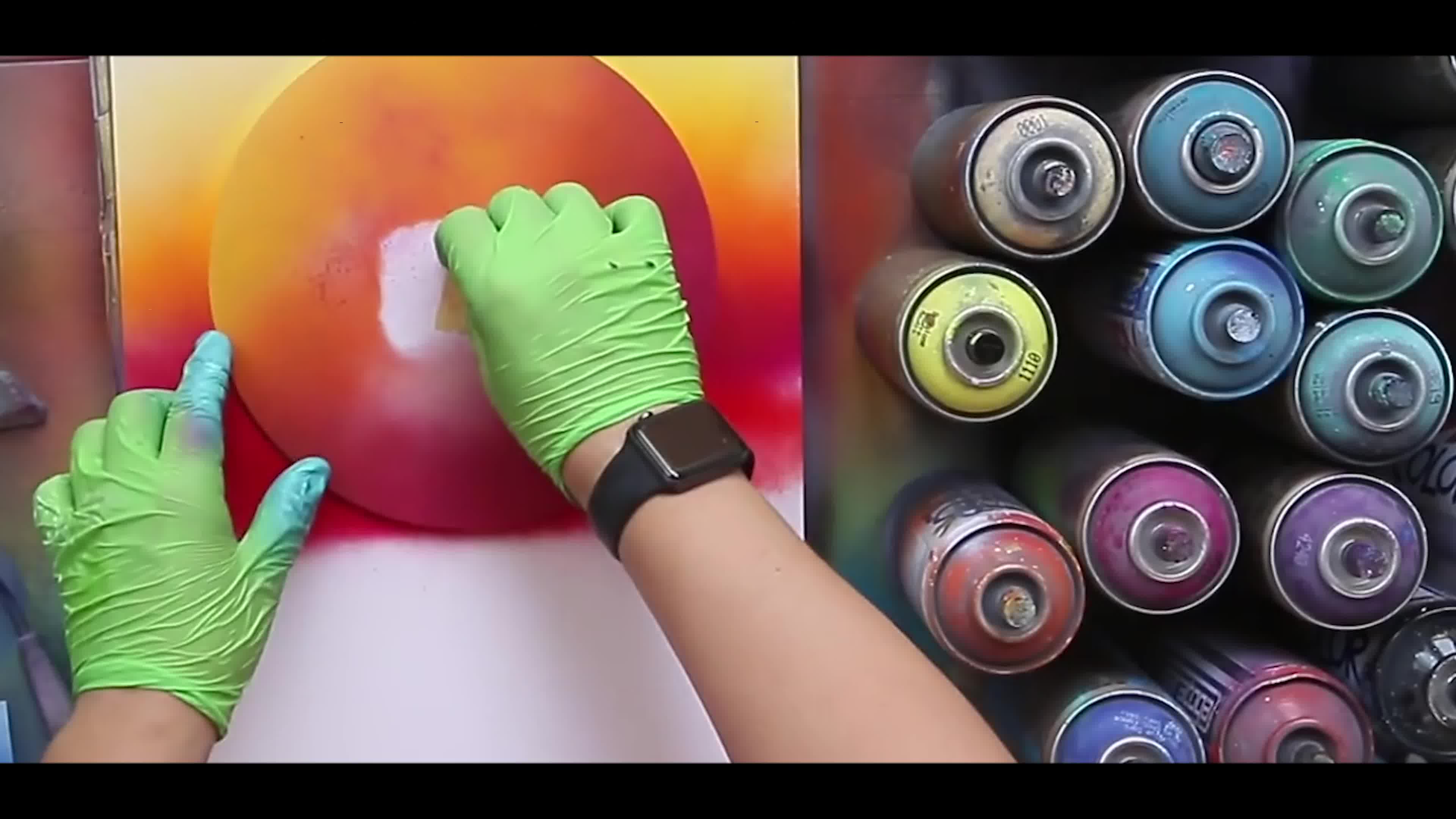 这也太好看了吧!酷炫的喷漆艺术