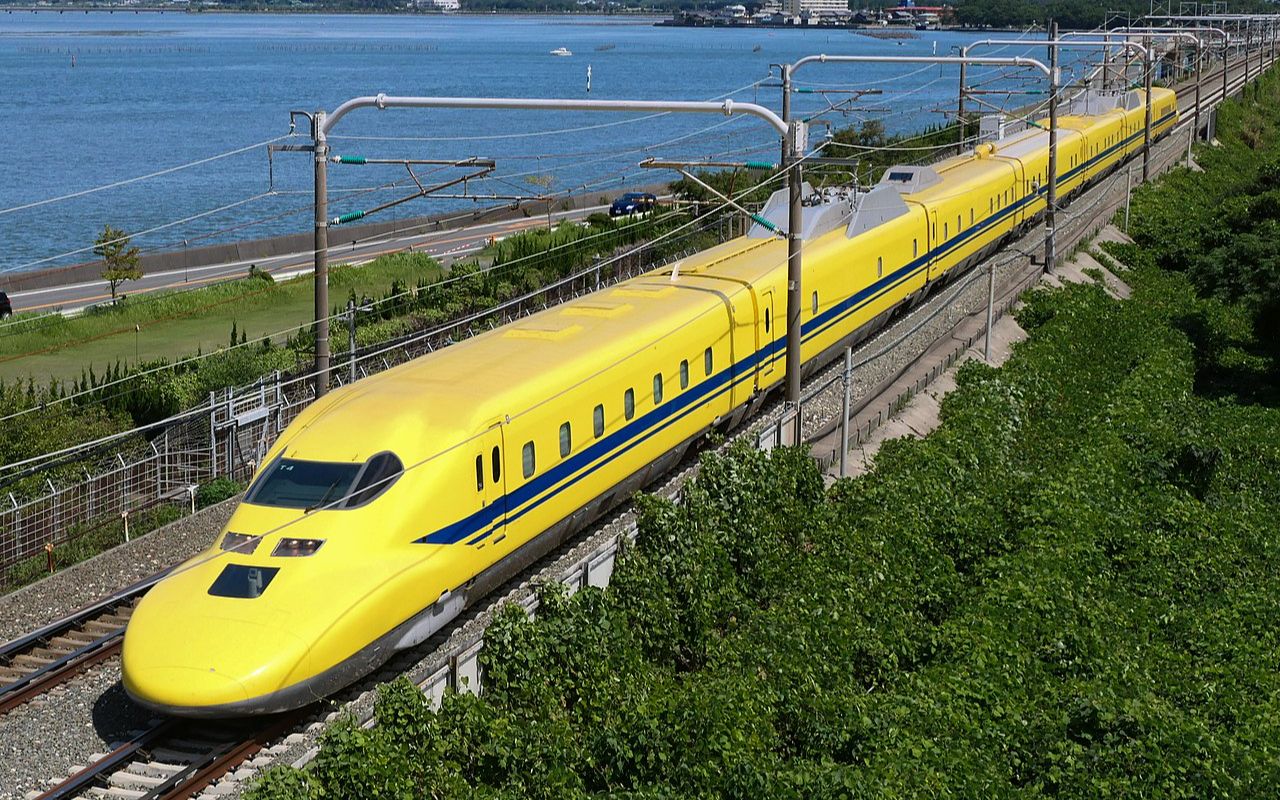 黄医生日本新干线923系动检车高速通过合集