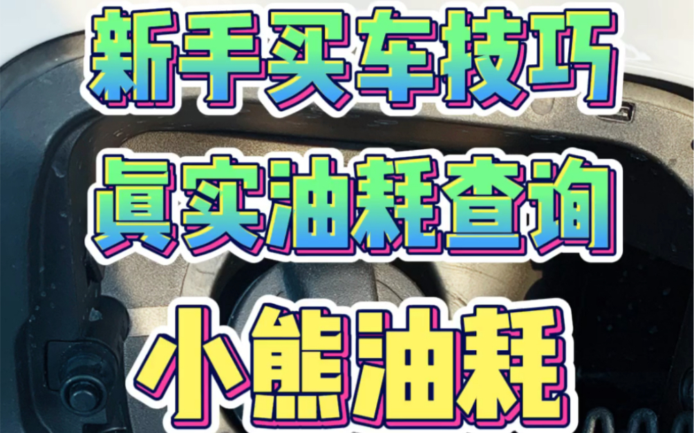 新手买车对油耗认知要对,不知道油耗多少的给你们推荐一个查询油耗的软件哔哩哔哩bilibili