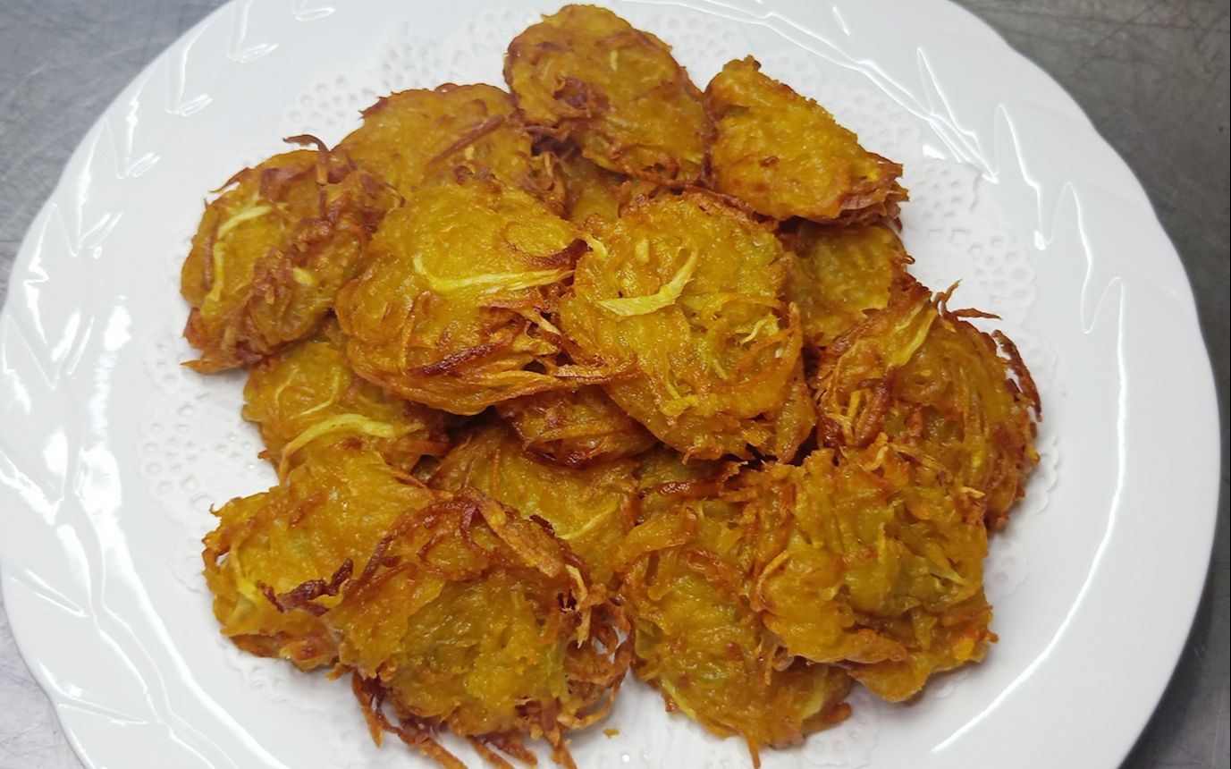 酒店里的酥炸南瓜为什么好吃?大厨教你小技巧,简单易学家常菜