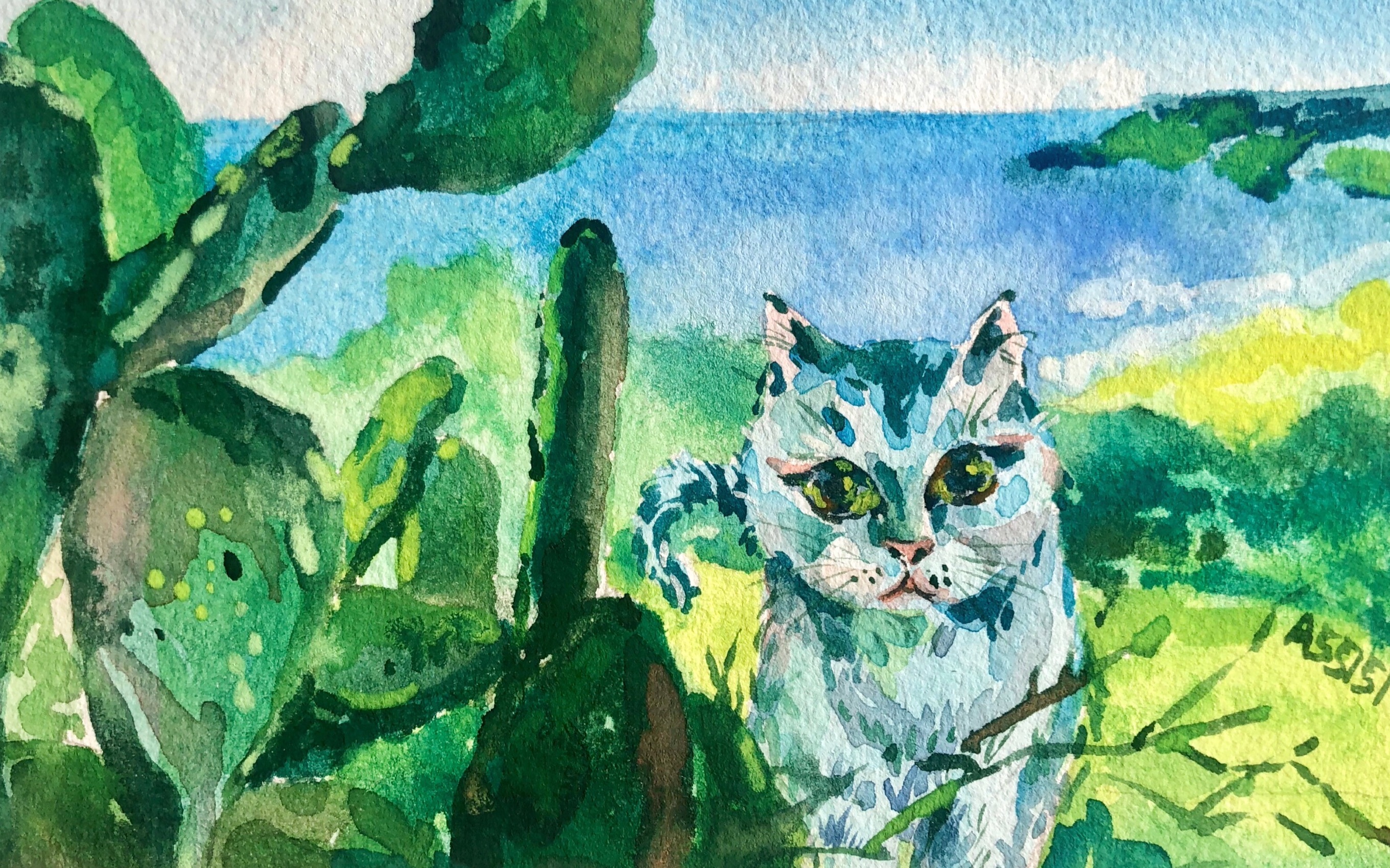 3分钟教你画一只叫大树的猫