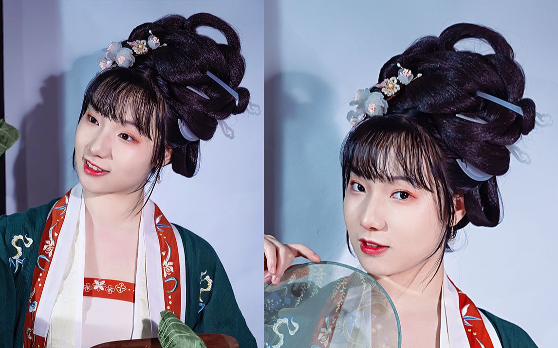 活动  华丽汉服发型分享76宋制发型76池夏蔡文姬