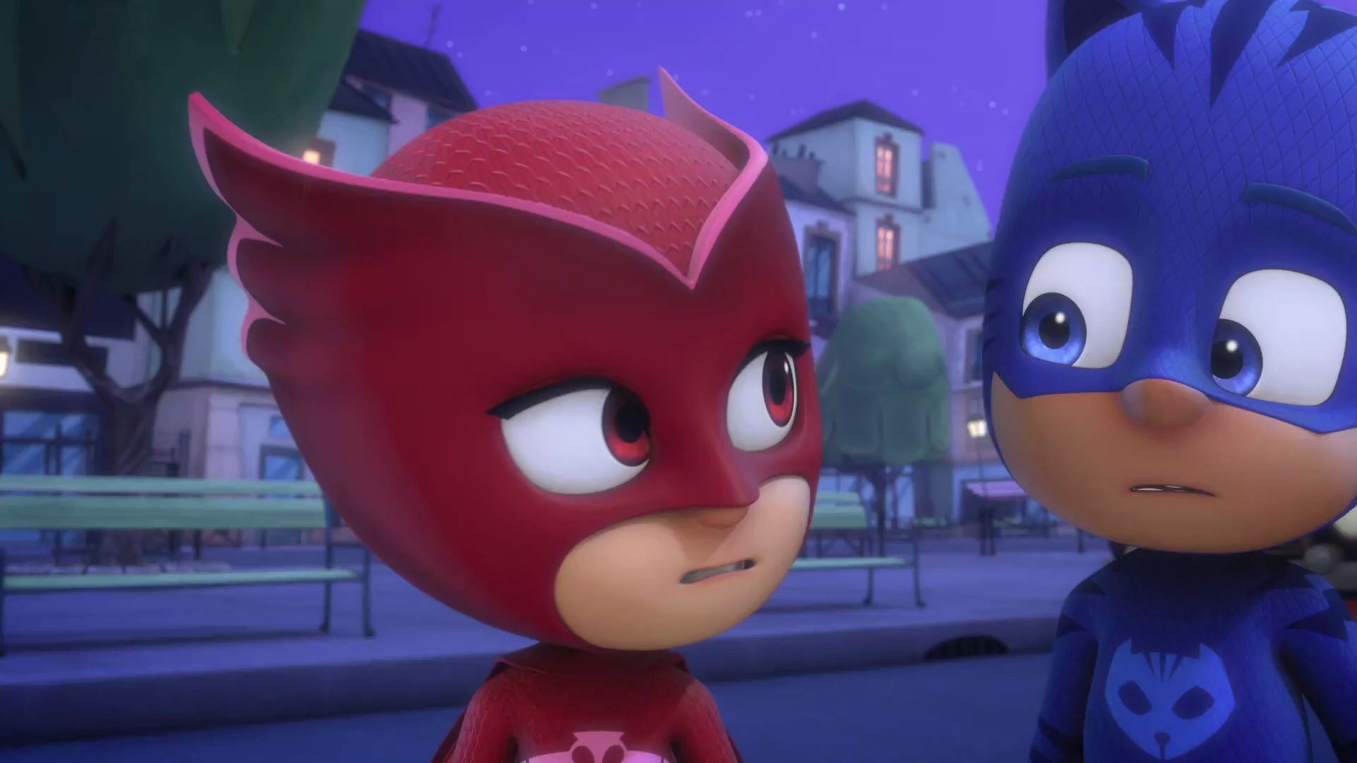 [图]【 PJ Masks Official】PJ Masks动画 ⭐️ OWLETTE vs NIGHT⭐️ NINJA