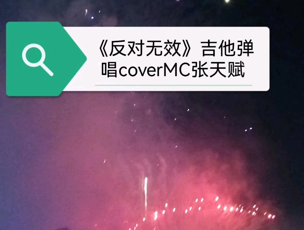 《反对无效》cover mc张天赋.太有魅力了!