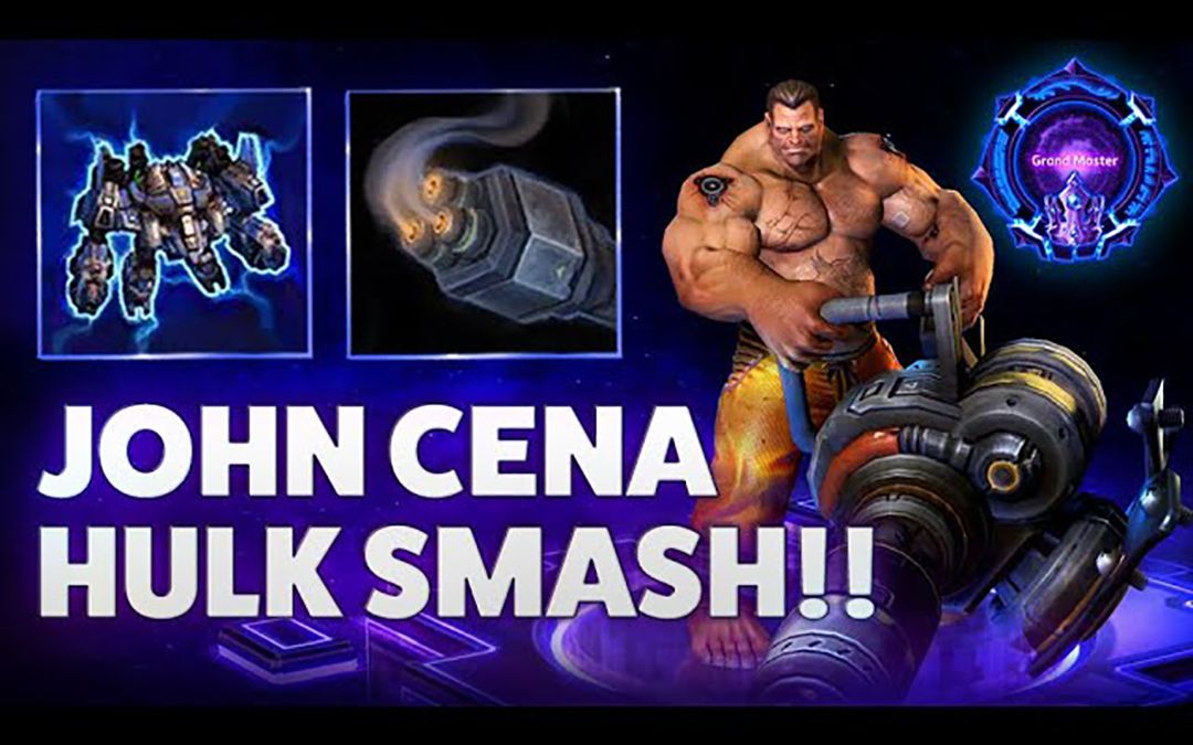 泰凯斯 Tychus Odin  JOHN CENA HULK SMASH!!  Grandmaster Storm League 2022风暴英雄