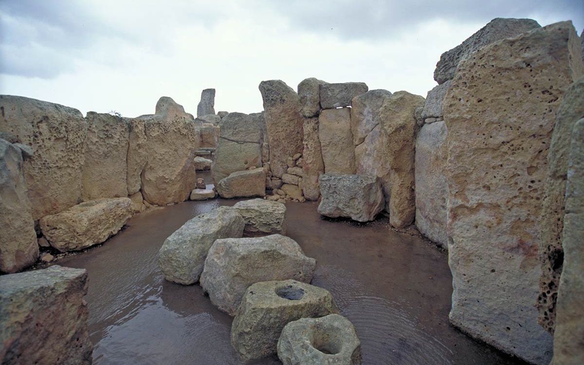 世界文明遗产远古的石制奇迹马耳他巨石庙