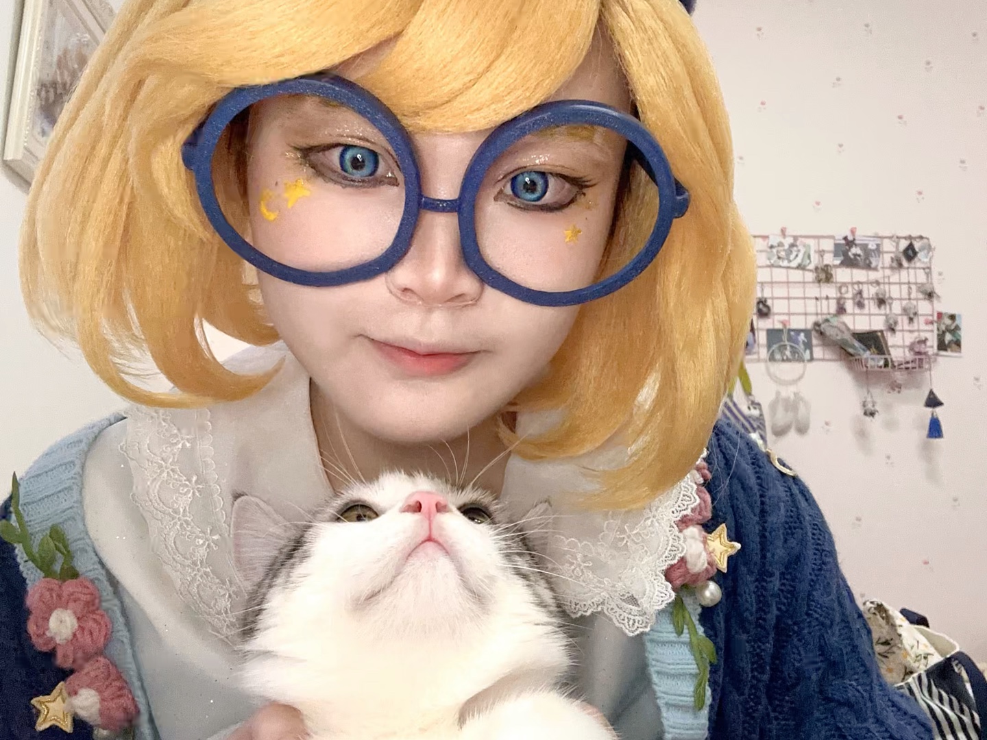 第五人格/盲女不愿醒来的女孩cos/让盲盲和猫猫来朵蜜你吧