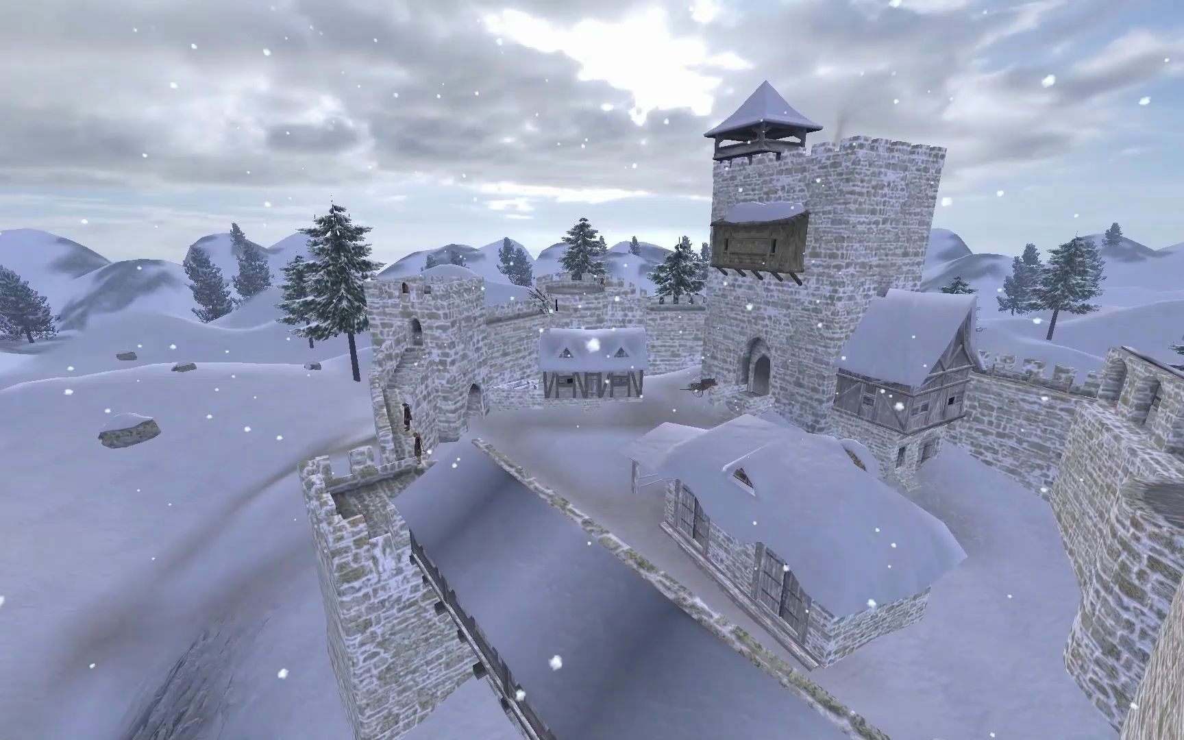 【骑马与砍杀】无人机航拍城堡系列4.5 - 维吉亚王国nelag castle