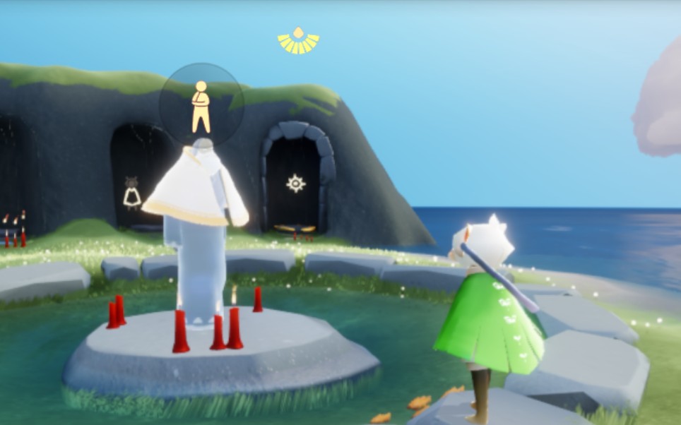 『光遇』安卓国服7月30日复刻先祖——背手站姿白金斗篷额饰大胡子