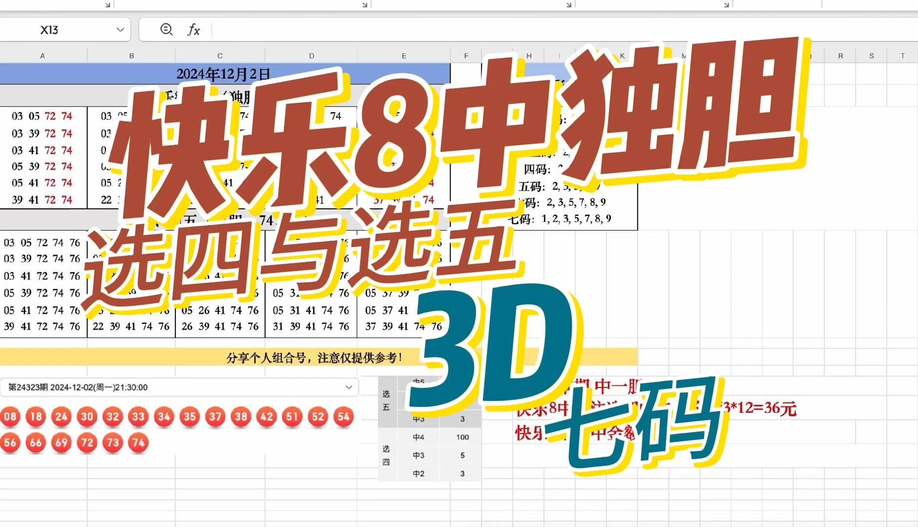 福彩3D和快乐8号码,快乐8中独胆,分享参考.哔哩哔哩bilibili