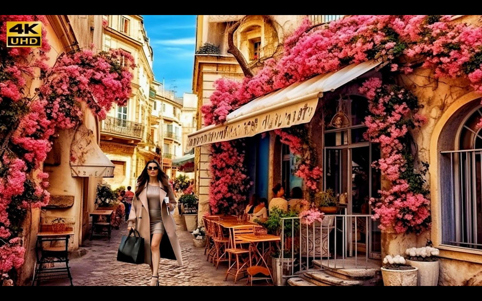 【4k60帧】放松解压:意大利南部奥斯图尼街景漫步,希腊风情的古典城镇