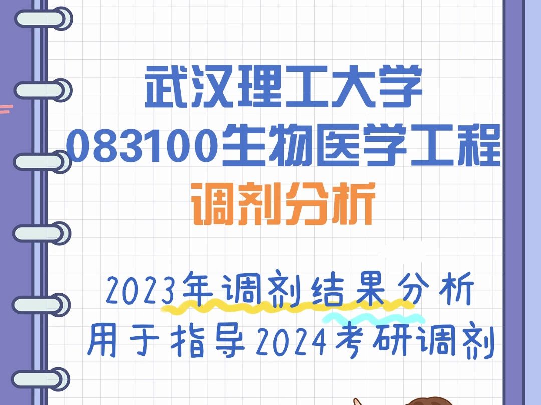 武汉理工大学083100生物医学工程调剂信息哔哩哔哩bilibili