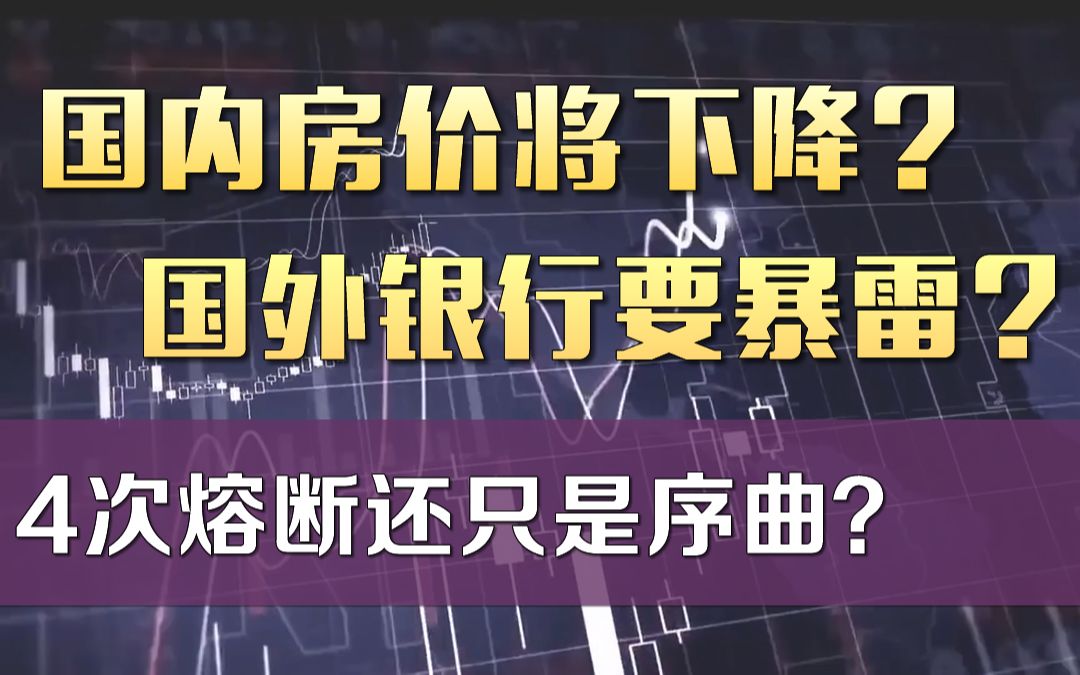 国内房价将下降,国外银行要暴雷?4次熔断可能还只是一切的序曲?「张一洲聊金融与创业31」哔哩哔哩bilibili