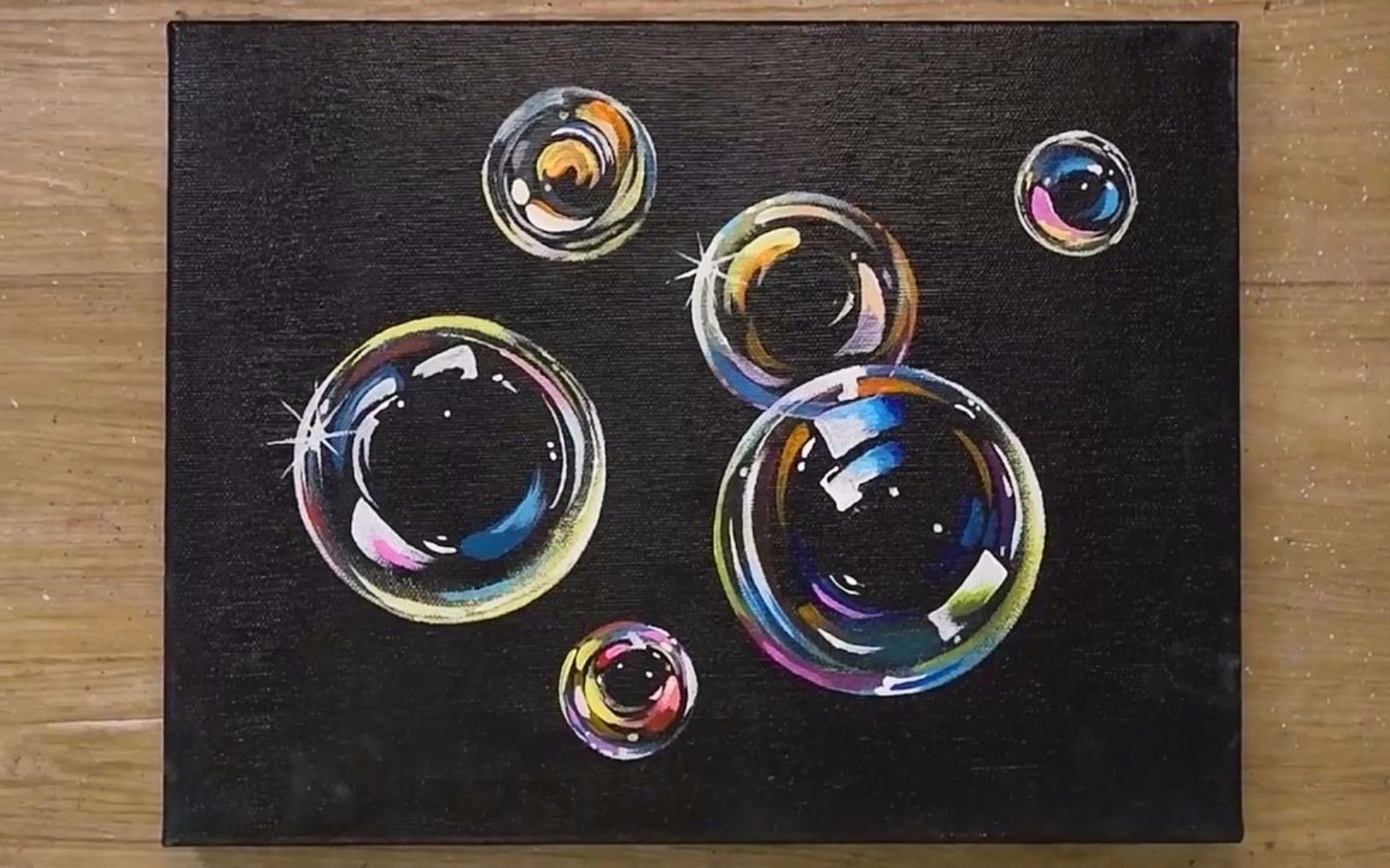 手工绘画教程彩色气泡的简单画法